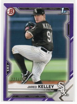 2021 Topps Bowman Prospects Purple Jared Kelley