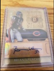 2017 Panini Gold standard Brian urlacher gold strike auto 6/10