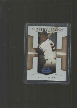 2008 Donruss threads willie mays century legends holofoil