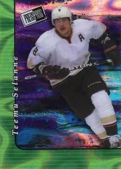 2024 Leaf Collective  2000 Press Pass Base Lava Green Selanne