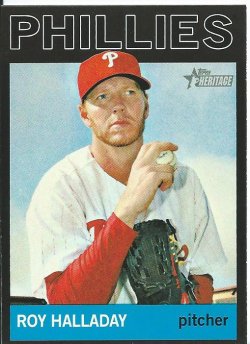 2013 Topps Heritage  Roy Halladay Black Border