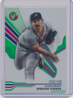    Spencer Strider 2024 Topps Pristine Green Refractor /150