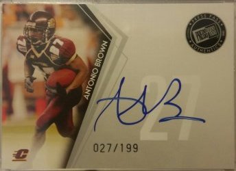 Antonio Brown Autographed 2010 Press Pass Rookie Card