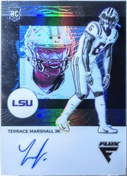 2021 Panini Chronicles Draft Picks Terrace Marshall Jr flux rookie auto
