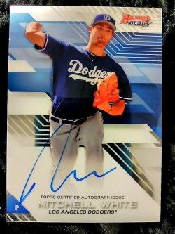 2017 Bowman Best Mitchell White Best of 2017 Autographs 