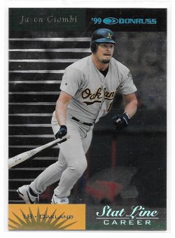 2001 Donruss Donruss 1999 Retro Stat Line Career Jason Giambi