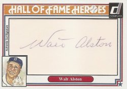 2015  Custom Hall of Fame Heroes Autographs Walt Alston