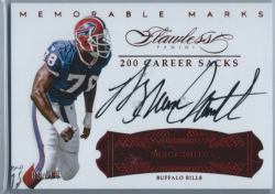    2016 Flawless Memorable Marks Bruce Smith Autograph
