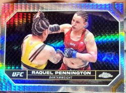 2024 Topps Chrome UFC Raquel Pennington Prism Refractor
