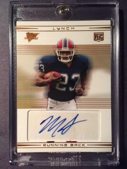 2007 Topps Performace #110 Marshawn Lynch "Rookie Autographs - Copper" (50/50)