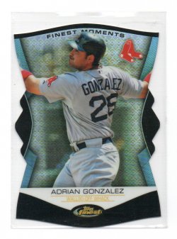 2012 Topps Finest Moments Adrian Gonzalez