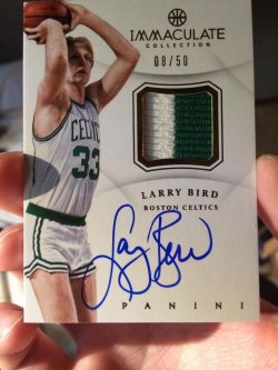 2013 Panini Immaculate Larry Bird