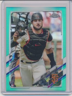    Joey Bart 2021 Topps Chrome Aqua Refractor RC /199