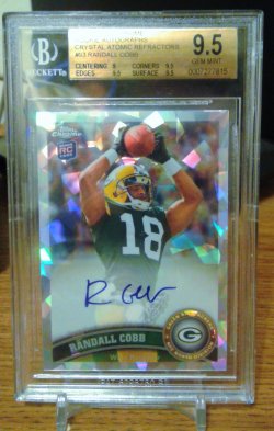 2011 Topps Chrome Crystal Atomic Autograph Randall Cobb