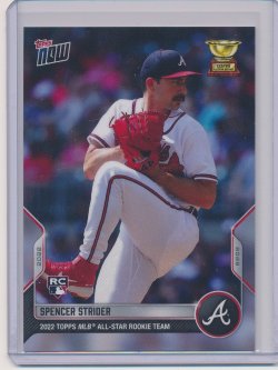    Spencer Strider 2022 Topps Now Rookie Cup RC PR 4015