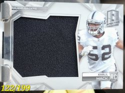2014 Panini Spectra Khalil Mack Rookie Jumbo Jersey