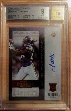2013 Panini Contenders Cordarrelle Patterson Variation Playoff #19/99 Auto