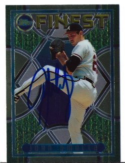 1995 Topps Finest IP Autograph John Smoltz