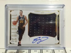 2016 Panini National Treasures Gordon Hayward Colossal Jersey Autographs
