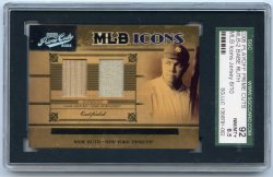 2004 Playoff Prime Cuts Babe Ruth Signed Jersey Card 1/1