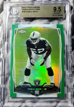 2014 Topps Chrome Khalil Mack Rookie Green Refractor #2