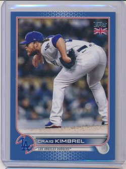    Craig Kimbrel 2022 Topps UK Blue /75