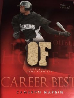 Cameron Maybin autographed baseball card (Florida Marlins) 2009