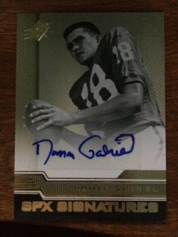 2013 Upper Deck SPx Roman Gabriel SPx Signatures