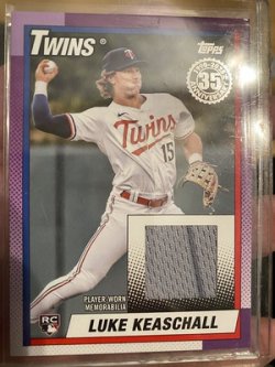  Topps 90 topps relic luke keashall