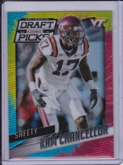    Kam Chancellor 2015 Panini Prizm Draft Picks Prizms Tie Dyed /49