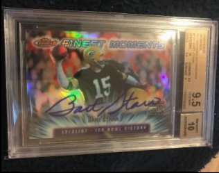 2000 Topps Finest Moments Refractors Autographs Bart Starr