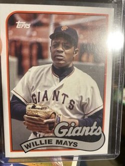  Topps  willie mays w/ mccovey on back