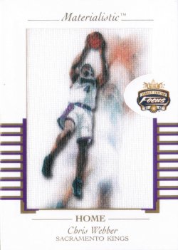 2001-02 Fleer Focus Materialistic Home Chris Webber #ed 46/50