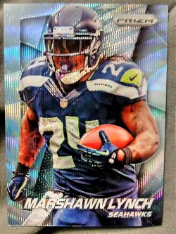 2014 Panini Prizm Marshawn Lynch Light Blue Wave Prizm