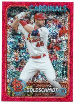 2024 Topps Chrome Goldschmidt, Paul - Magenta Speckle Refractors