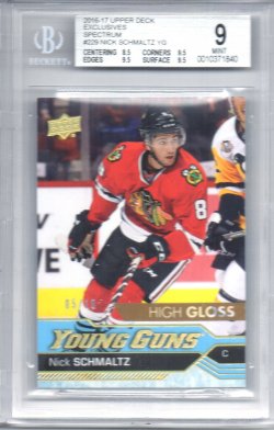 2016 Upper Deck Series 1 Nick Schmaltz Young Guns High Gloss