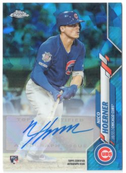 2020 Topps Chrome Update Sapphire Autograph Nico Hoerner