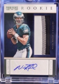 2012 TOPPS FINEST NICK FOLES RC ROOKIE AUTO AUTOGRAPH REFRACTOR