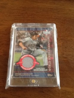 2013 Topps World Series Champs Ryan Theriot Relic
