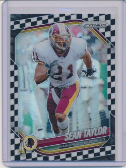    Sean Taylor 2025 Panini Prizm Prizms Black and White Checker