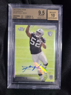 KHALIL MACK - Oakland Raiders - 2014 Topps Strata NFL Rookie