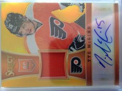 2013/14 Panini Select Tye McGinn patch auto rc Gold parallel #232