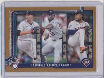    Tarik Skubal, Framber Valdez, and Ronel Blanco 2025 Topps Gold /2025