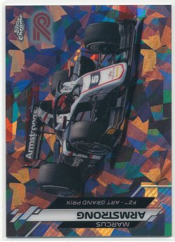 2020 Topps Formula 1 Sapphire F2 Racer Marcus Armstrong 70th Anniversary Refractor