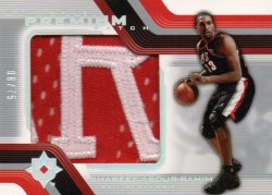 2004-05  Ultimate Collection Premium Patch Shareef Abdur-Rahim #ed 8/75