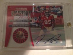 2011 Panini Certified Vernon Davis 2011 Certified Hometown Heroes auto /10