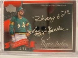 2011 Topps happy 60th  reggie jackson