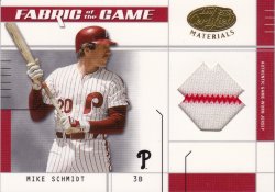 2003 Leaf Certified Materials Fabric of the Game Mike Schmidt
