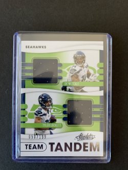 2019 Panini Absolute Lockett/Metcalf - Team Tandem