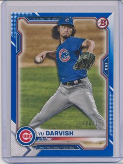    Yu Darvish 2021 Bowman Blue /150